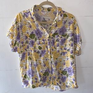 Floral printed women’s blouse